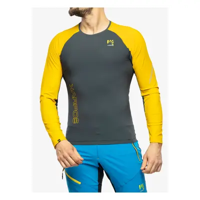 Mikina na běhání Karpos Lavaredo Jersey LS - dark slate/lemon curry