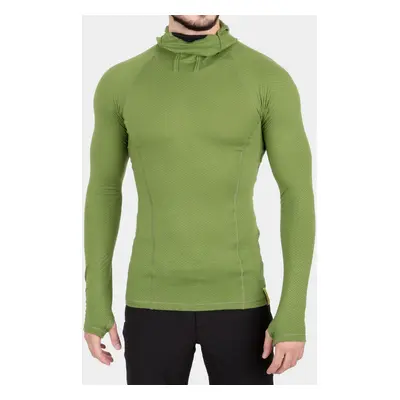 Termoaktivní mikina Sensor Merino DF Tee L/S Hooded - safari