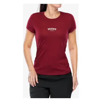 Dámské cyklistické triko Mons Royale Icon Tee - cherry