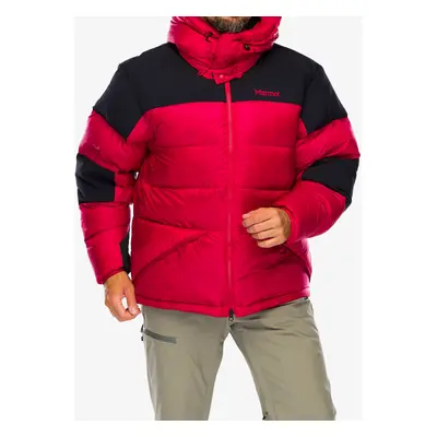 Péřová bunda Marmot Plasma Parka - team red/black