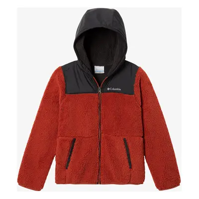 Chlapecká bunda Columbia Boys Rugged Ridge Hooded Overlay - warp red/shark/warp red