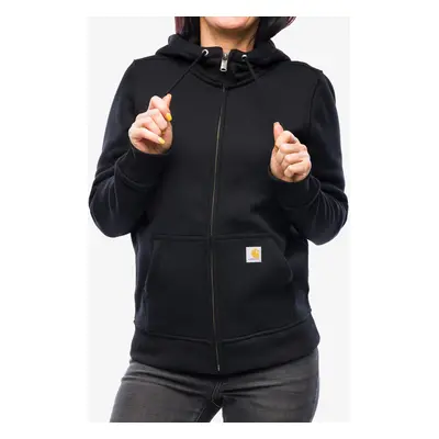 Dámská mikina s kapucí Carhartt Clarksburg Zip Sweatshirt - black