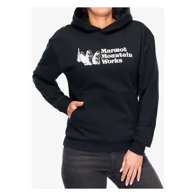 Dámská mikina s kapucí Marmot MMW Hoody - black