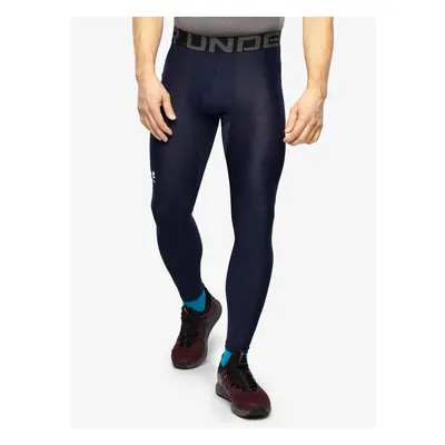 Běžecké legíny pánské Under Armour HG Armour Leggings - midnight navy/white