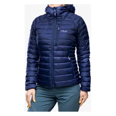 Dámská péřová bunda Rab Microlight Alpine Jacket - patriot blue/marmalade