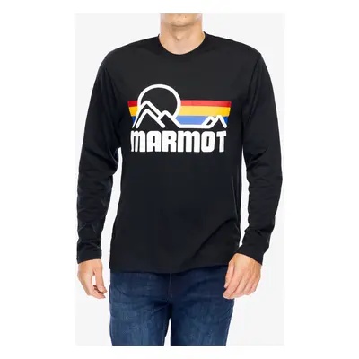 Mikina Marmot Coastal Tee LS - black/multi