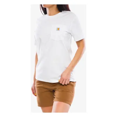 Bavlněné tričko Carhartt Workwear Pocket S/S T-Shirt - white