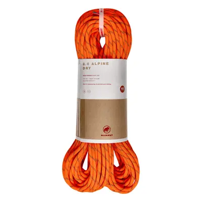 Dvojité lano Mammut 8.0 Alpine Dry Rope m - safety orange/boa