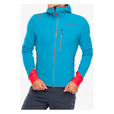 Fleecová bunda La Sportiva Bristen Thermal Hoody - tropic blue/cherry tomato