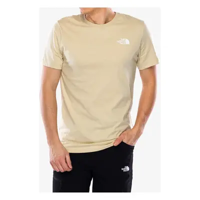 Bavlněné tričko The North Face S/S Redbox Tee - gravel