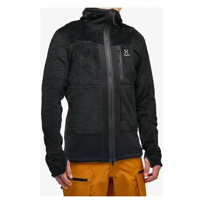 Mikina s kapucí Haglofs Vassi Mid Hood - true black