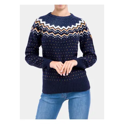 Dámský svetr Fjallraven Ovik Knit Sweater - dark navy