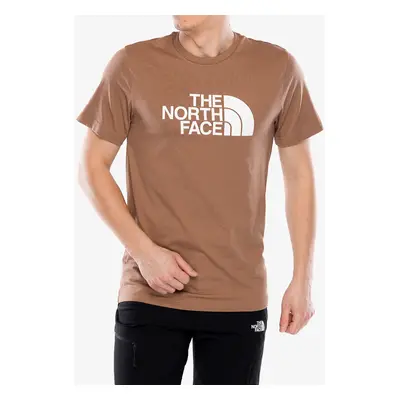 Bavlněné tričko The North Face S/S Easy Tee - latte/tnf white