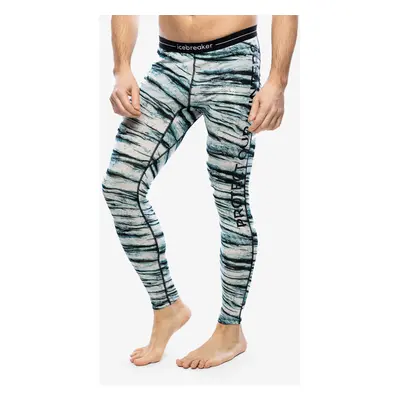 Termolegíny Icebreaker Merino Oasis Leggings POW AOP - snow aop