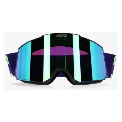 Lyžařské brýle 100% Snowcraft Hiper - eggplant/mirror green lens