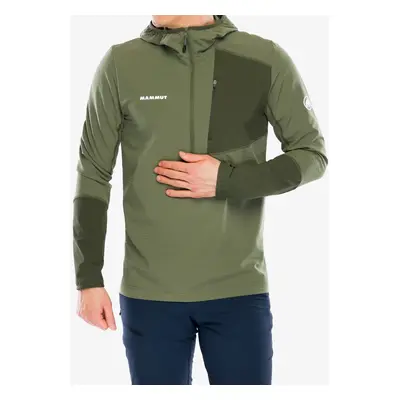 Mikina s kapucí Mammut Madris Light ML Half Zip Hoody - marsh/dark marsh