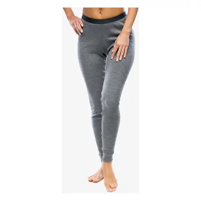 Termolegíny dámské Odlo Merino BL Bottom Long - steel grey melange