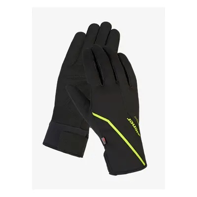 Softshellové rukavice Ziener Ultimo PR - black/lime