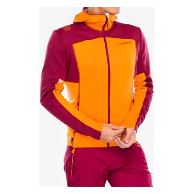 Mikina s kapucí La Sportiva Cosmic Hoody - papaya/sangria