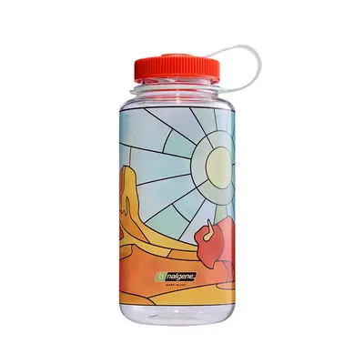 Turistická láhev Nalgene Wide Mouth oz (1000ml) - clear stained glass desert