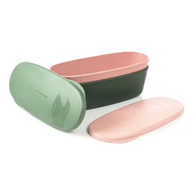 Sada nádob Light My Fire SnapBox Oval O BIO 2-pack - green/pink