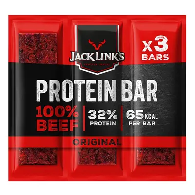 Sušené hovězí maso Jack Link&#039;s 3-Pack Protein Bar Original x 22,5 g