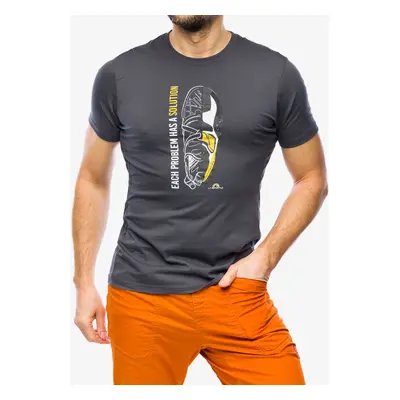 Tričko s potiskem La Sportiva Solution T-Shirt - carbon/yellow