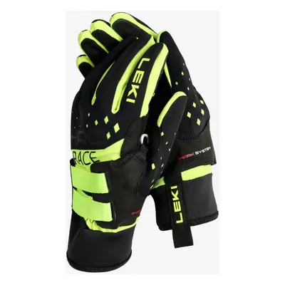 Rukavice Leki HRC Race Shark - black/neonyellow