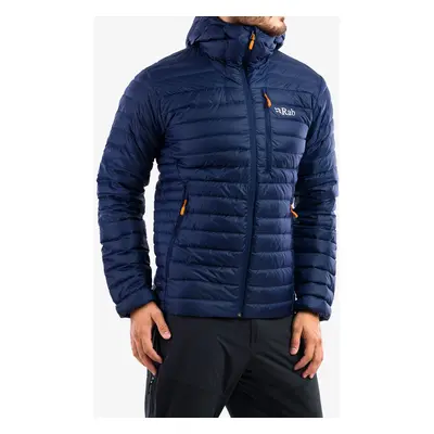 Péřová bunda Rab Microlight Alpine Jacket - deep ink/marmalade