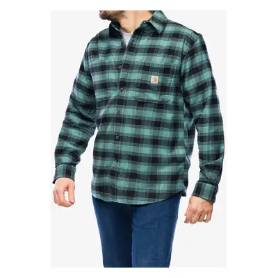 Turistická košile Cartartt Flannel L/S Plaid Shirt - sea pine