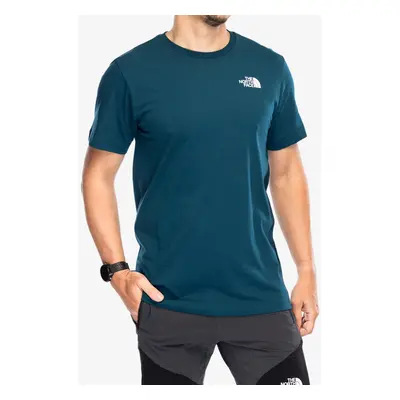 Bavlněné tričko The North Face Vertical SS Tee - midnight petrol