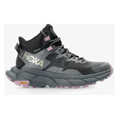 Dámské turistické boty Hoka Trail Code GTX - black/cstlrock