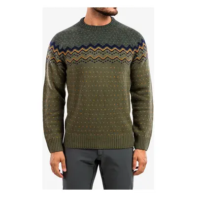 Svetr Fjallraven Ovik Knit Sweater - laurel green/deep forest