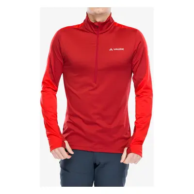 Fleece mikina Vaude Livigno Halfzip II - carmine