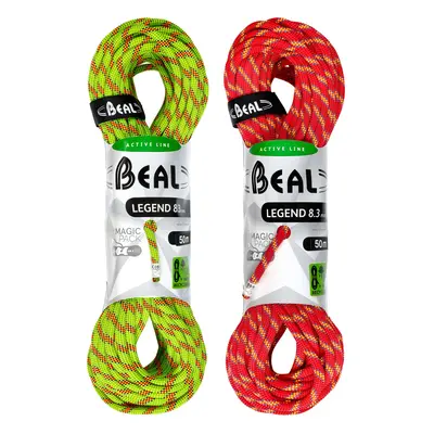 Dynamické lano Beal Legend 8,3 mm 50m x - green/pink