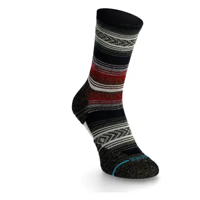 Trekové ponožky Stance Mid Wool Crew - black/red