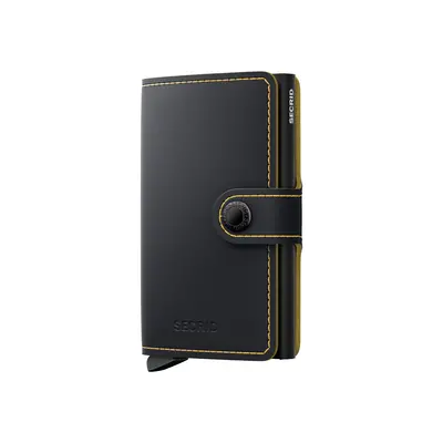 Peněženka Secrid Miniwallet Matte - black/ochre