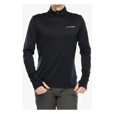 Fleece mikina Vaude Livigno Halfzip II - black