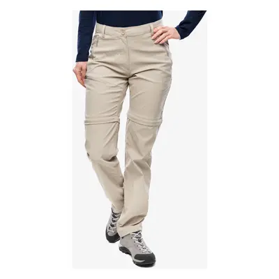 Turistické kalhoty dámské Craghoppers NosiLife Pro Convertible Trouser III - soft mushroom