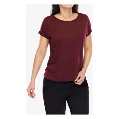 Merino triko dámské Sensor Merino Air Traveller Tee SS - port red