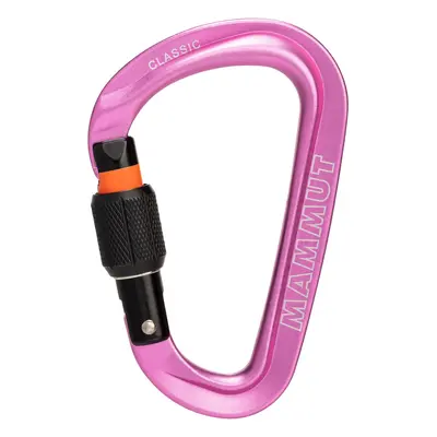 Karabina s pojistkou Mammut Classic HMS Screwgate Carabiner - pink