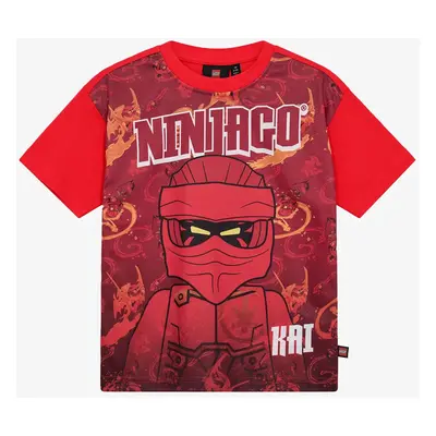 Dětské tričko LEGO Lwtaffy T-Shirt S/S - red