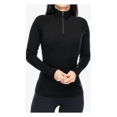 Dámská funkční mikina Smartwool Classic Thermal Merino BL 1/4 Zip Boxed - black