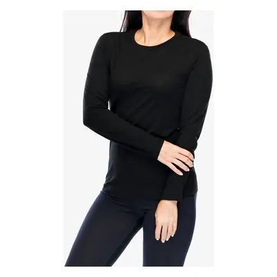 Dámské tričko s dlouhým rukávem Icebreaker Merino Tech Lite LS Tee - black