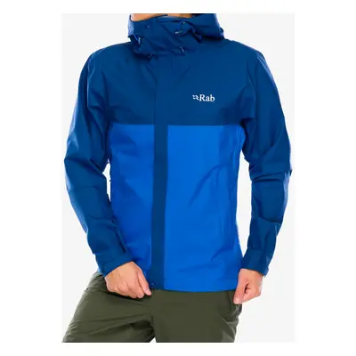 Bunda s membránou Rab Downpour Eco Jacket - nightfall blue/ascent blue