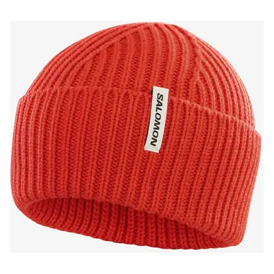 Zimní čepice Salomon Snowbird Beanie U - cherry tomato