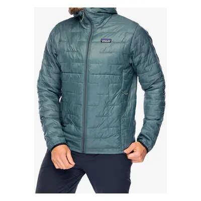 Zateplená bunda Patagonia Micro Puff Hoody - nouveau green