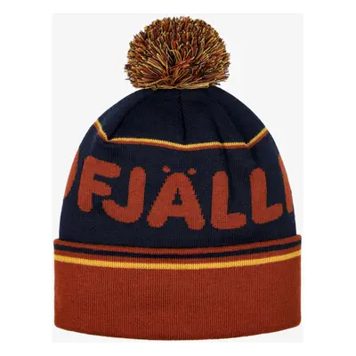 Zimní čepice Fjallraven Pom Hat - autumn leaf/dark navy