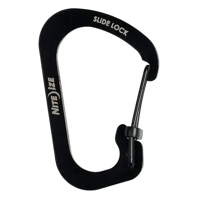 Nosič materiálu ve tvaru karabiny Nite Ize SlideLock Carabiner Stainless Steel - black