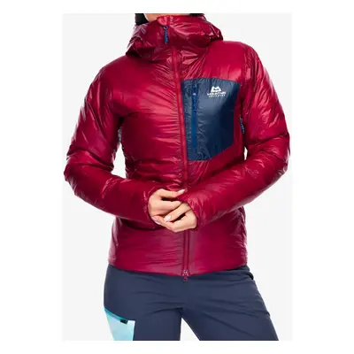 Zateplená bunda dámská Mountain Equipment Oreus Hooded Jacket - merlot/blue